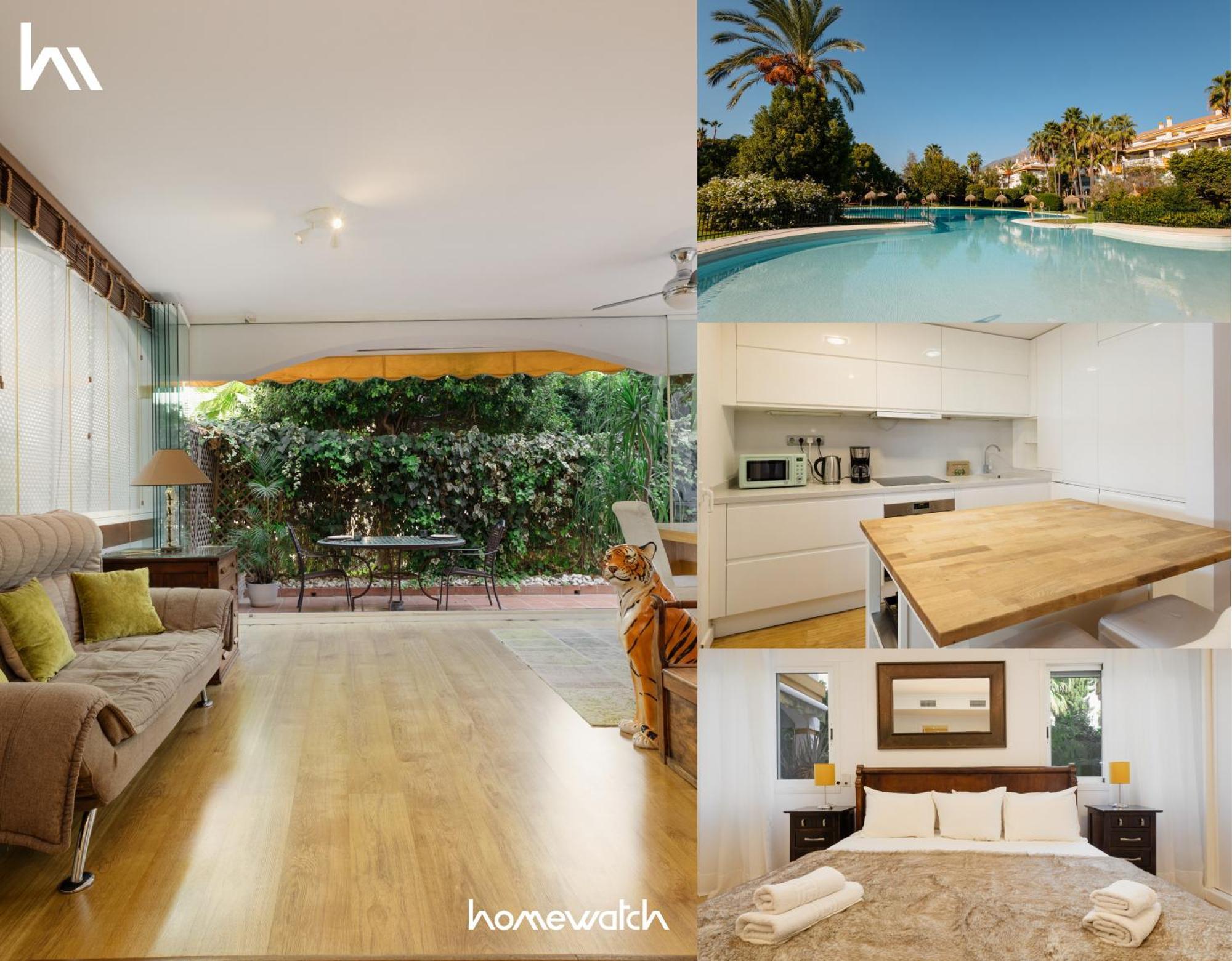 Ground Floor Holiday Apartment With Terrace And Pool In Puerto Banus, Marbella Ngoại thất bức ảnh